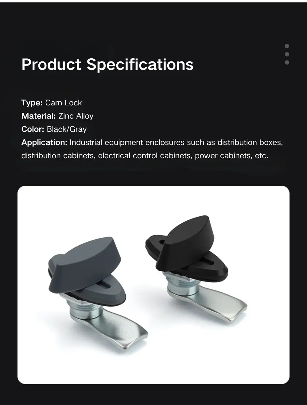 Plastic Cabinet Door Lock